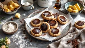 Feine Kaffeeplätzchen zum Nachmittagskaffee – mit Schoko-Kaffee-Ganache