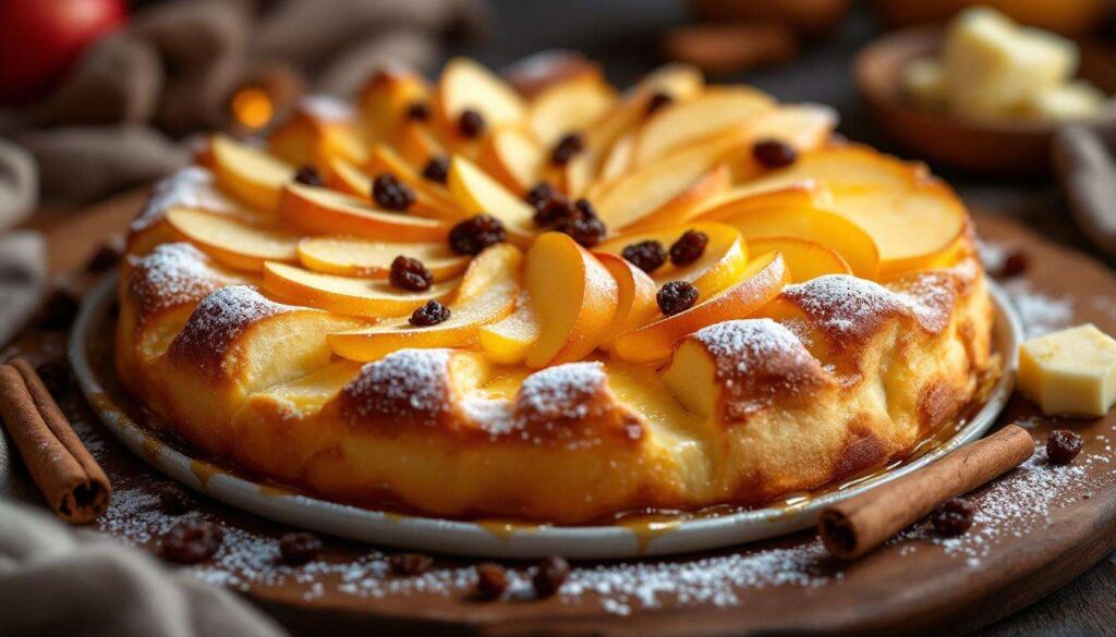 Ofenschlupfer mit Hefezopf und Äpfeln – so wird er außen goldbraun und innen cremig