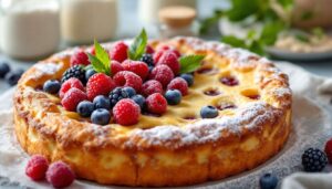 Schneller Obstkuchen: Tiefkühlbeeren machen ihn in 25 Minuten möglich