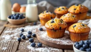 Blaubeer-Muffins ohne Zucker: Mit Erythrit genauso süß und deutlich gesünder