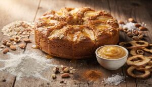 Apfelkuchen mit Haferflocken: Ballaststoffreich und trotzdem herrlich saftig