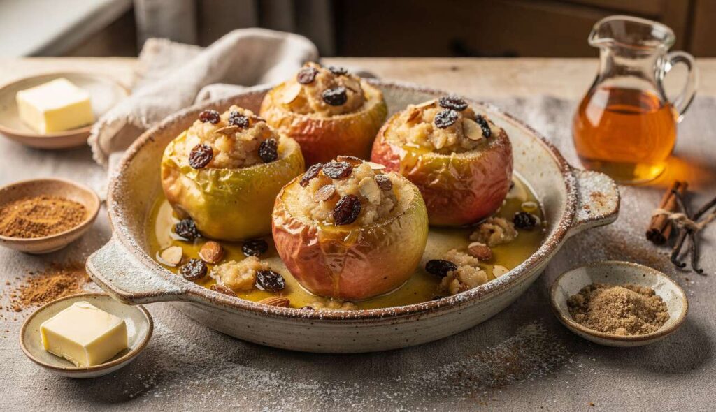 Warme Bratäpfel im März: Mit Marzipanfüllung gegen die letzte Winterkälte